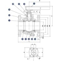 Inline Industries Ball Valve, 209F